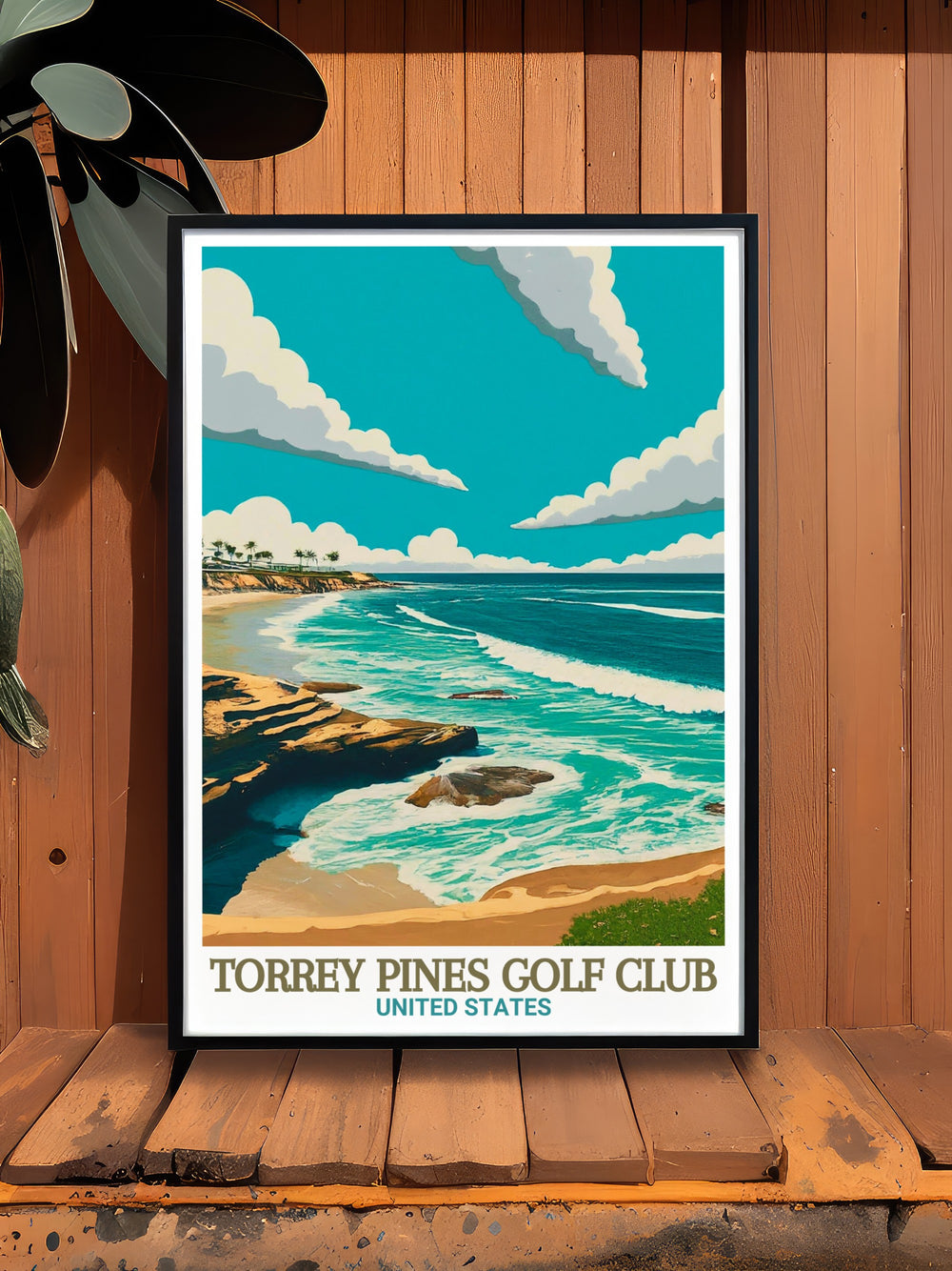 Stunning Torrey Pines poster showcasing the natural beauty of Torrey Pines and La Jolla Shores ideal for Christmas gifts gifts for friends mothers day gifts and fathers day gifts timeless appeal makes it a thoughtful and unique present for any occasion