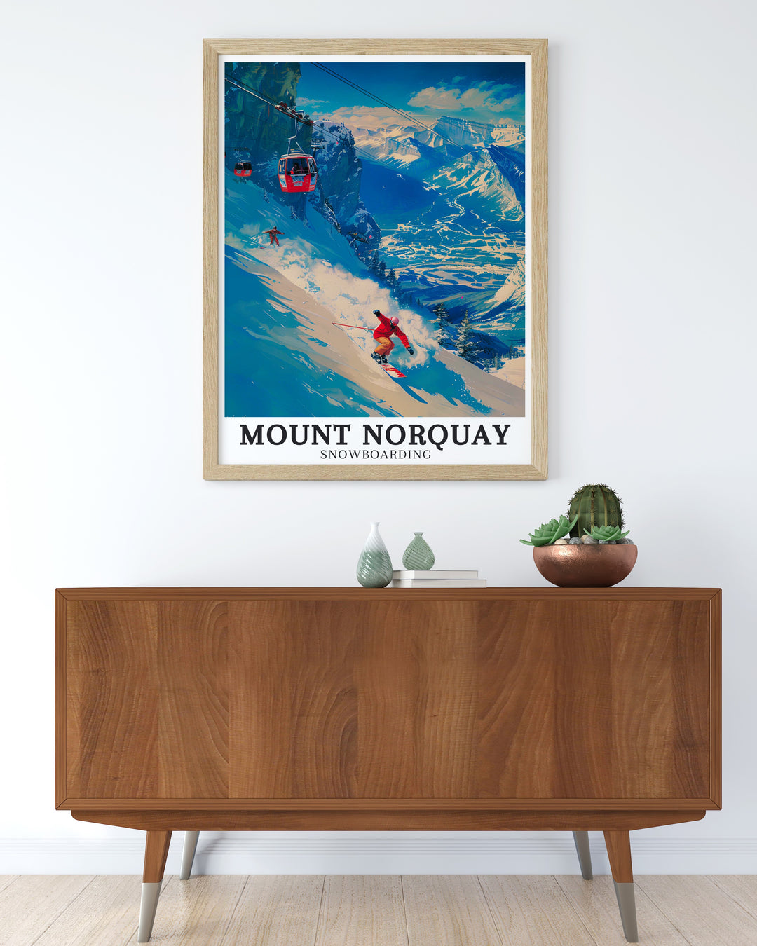 Banff National Park Wall Art features the iconic landscapes of Banff, with its towering peaks and crystal clear waters. This print is a must have for those who have experienced or dream of exploring the Canadian Rockies natural beauty.