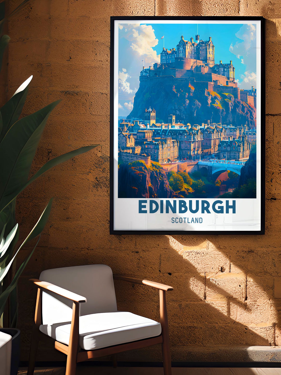 Gallery wall art illustrating the bustling Royal Mile, perfect for adding a touch of Edinburghs historic charm and vibrant culture to any room.