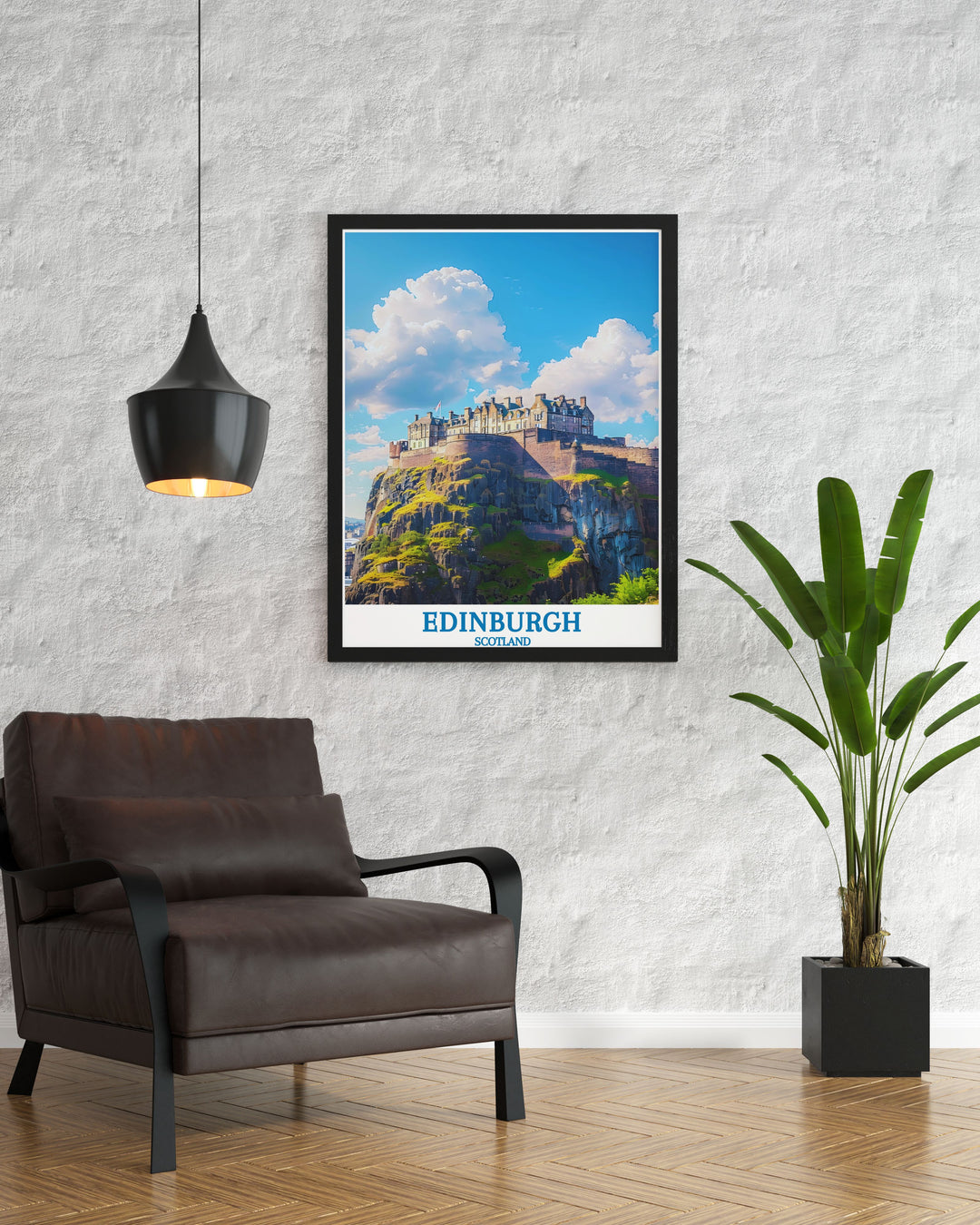 Custom wall decor of the Royal Mile in Edinburgh, featuring the vibrant street life and historic architecture, perfect for adding a touch of Scotlands charm to any space.