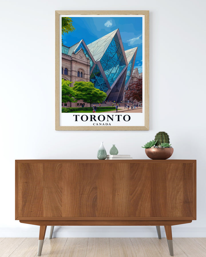 Eye catching Royal Ontario Museum wall art offering a contemporary design that complements any space ideal for birthday gifts or special occasions.