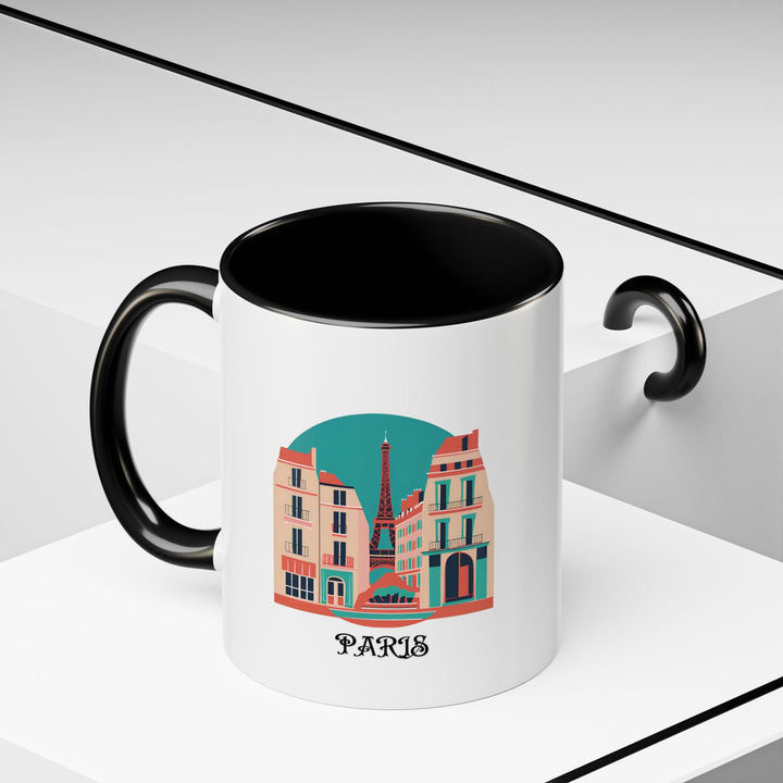 A stylish Paris mug perfect for coffee and tea lovers. Showcasing detailed designs of the Eiffel Tower and Parisian boulevards, this ceramic mug is durable, dishwasher safe, and an excellent gift for those who appreciate scenic heritage.