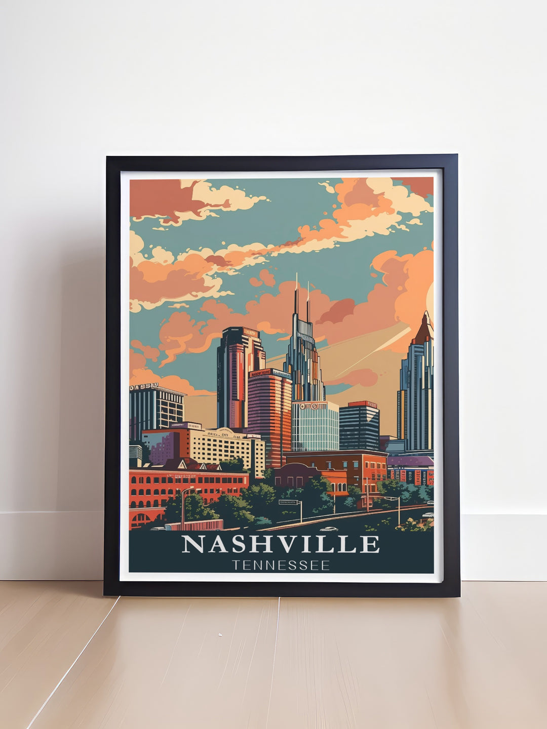 Add a touch of Tennessees urban allure to your space with this Tennessee Canvas Art. Featuring the striking Nashville skyline, this artwork is perfect for those who love architecture, travel, and the unique energy of southern cities.