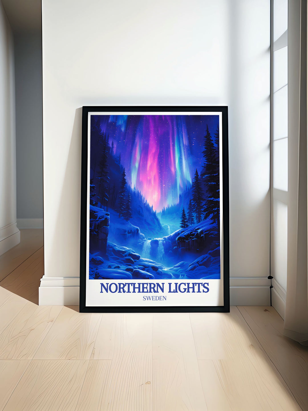 Experience the Arctics beauty with this stunning Svalbard Poster showcasing vibrant colors and intricate details perfect for adding a touch of Scandinavian charm to your home decor