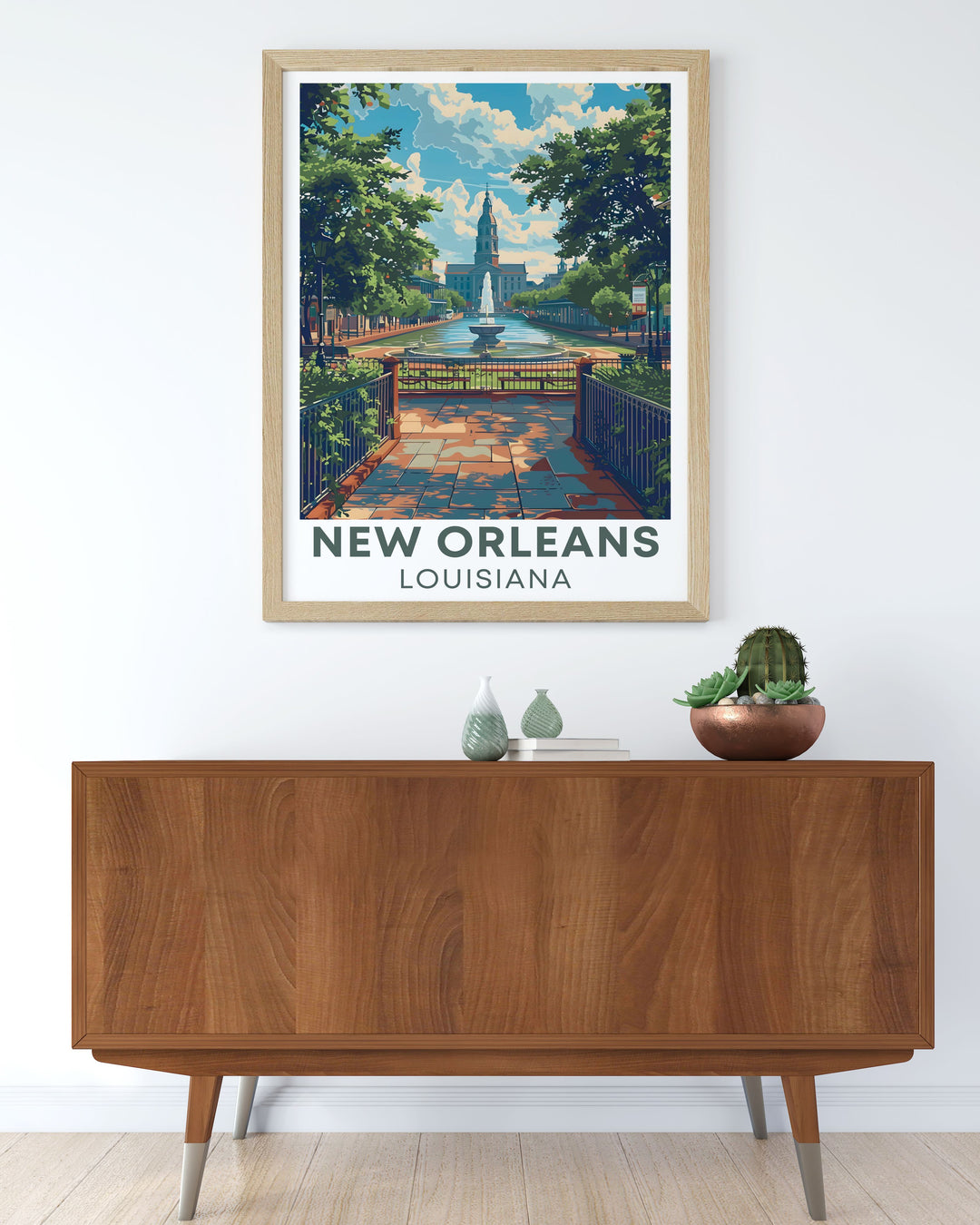 High quality Jackson Square wall art showcasing the iconic landmark of New Orleans perfect for enhancing your living space and bringing a piece of Louisiana history into your home decor
