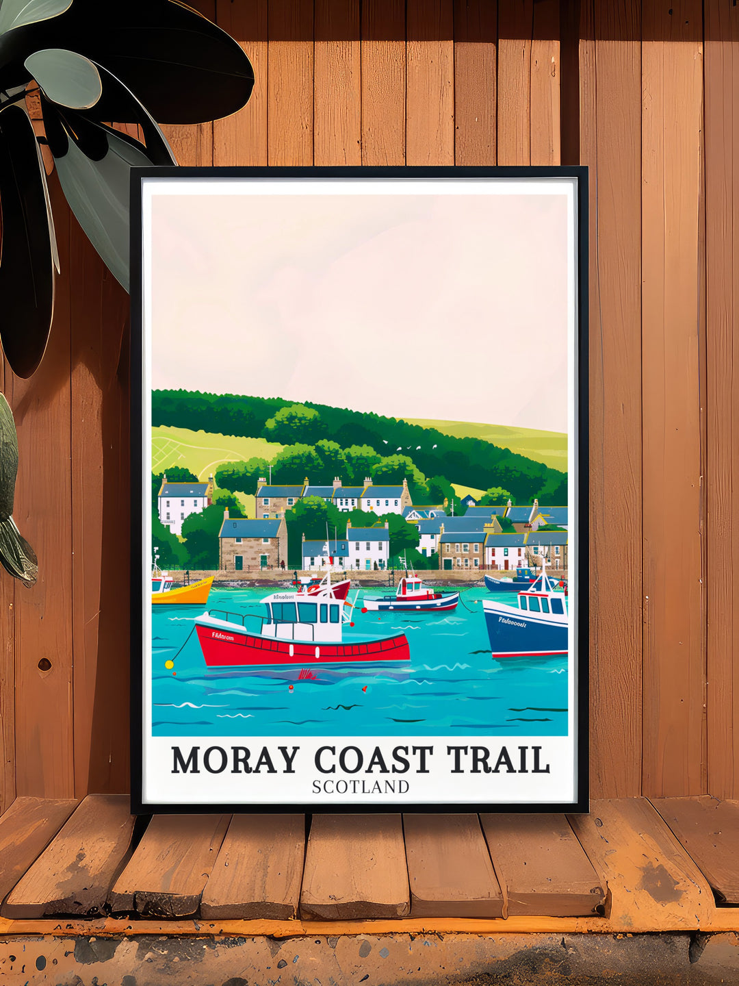 North Sea Vintage Poster capturing the timeless allure of Scotlands North Sea coast, with its deep history and powerful natural beauty, making it an ideal piece for lovers of classic travel art and maritime scenes.