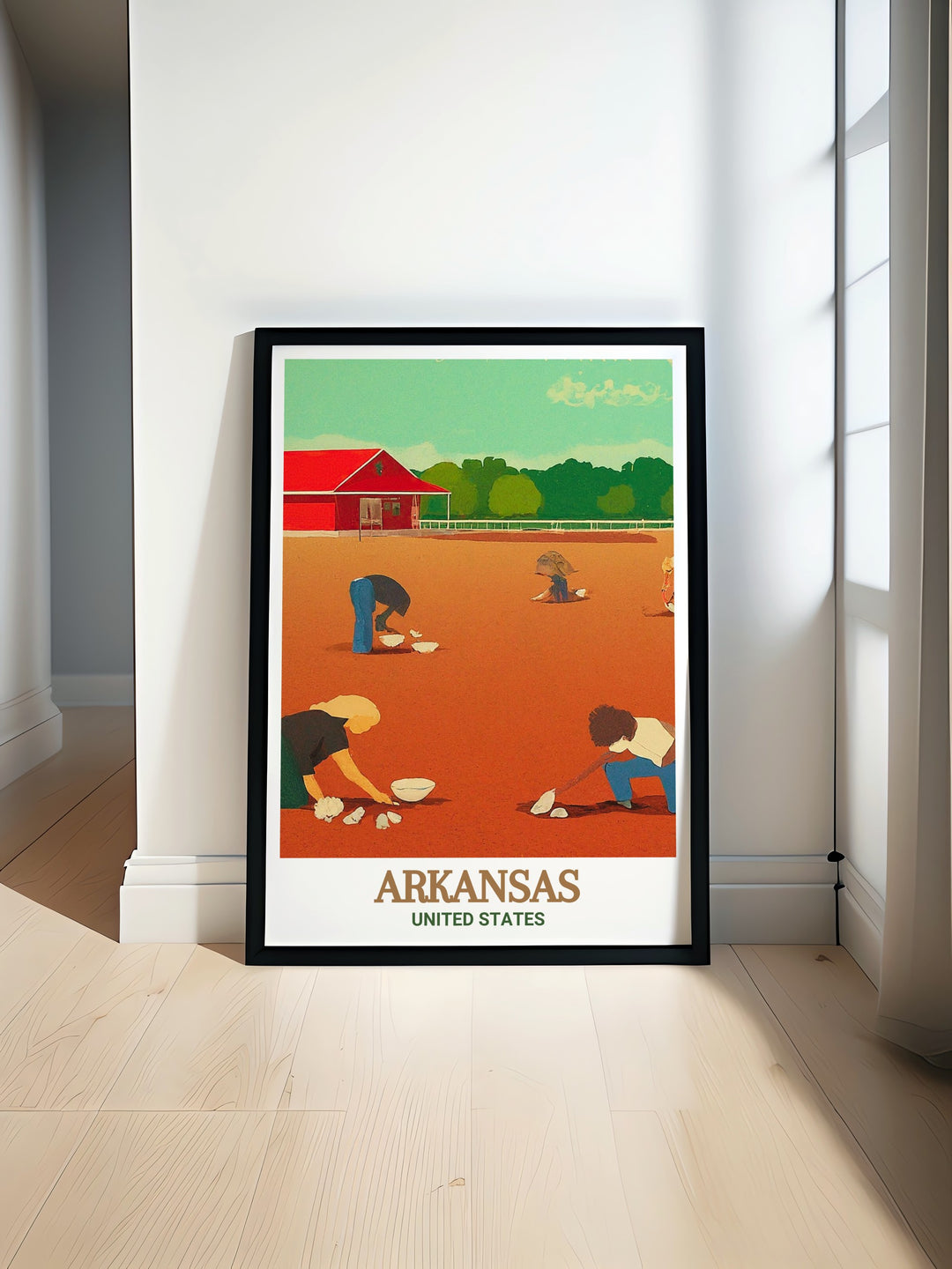 Scenic print of Buffalo National River in Arkansas, highlighting the unique natural features that make this landmark so special. A perfect gift for anyone who loves nature and the outdoors, this poster adds elegance and interest to any room.