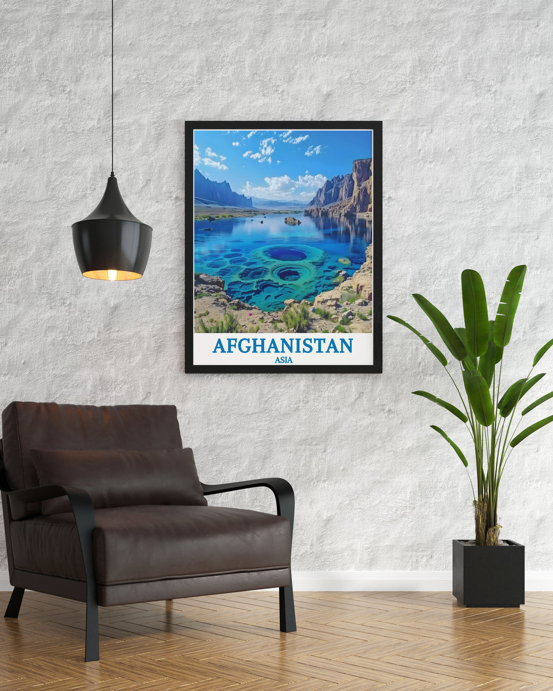 Experience the majestic Band e Amir National Park through this Afghanistan Wall Art adding a touch of natural elegance to your living space ideal for any decor style and as unique anniversary gifts