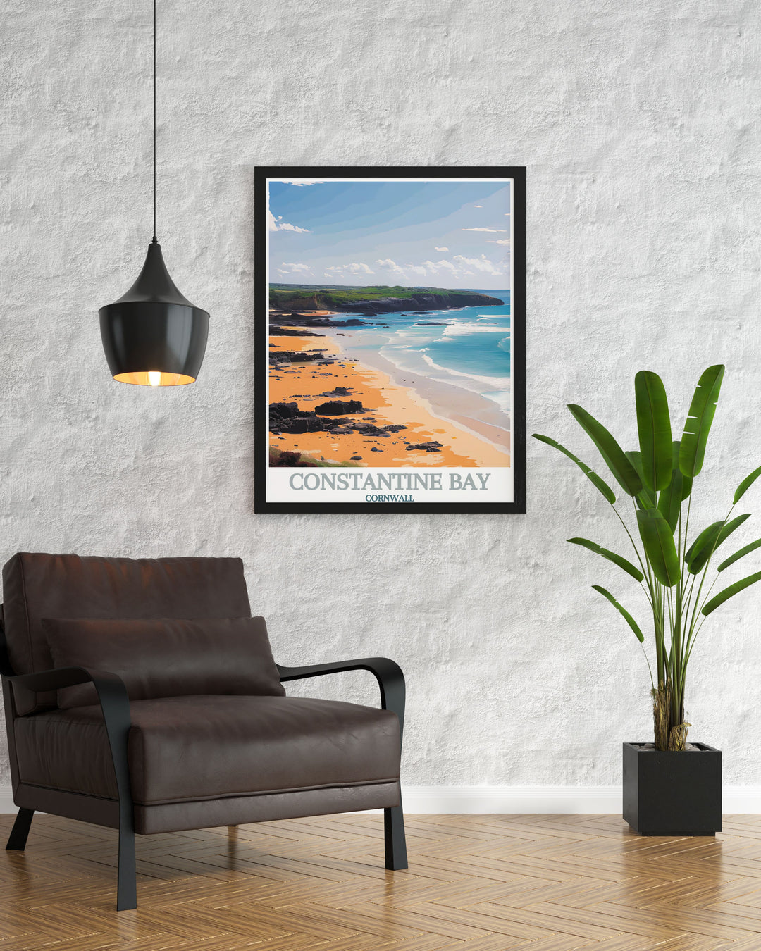 Capture the wild beauty of Constantine Bay and Boobys Bay in Cornwall, England, with our travel posters. Highlighting the pristine beaches, dramatic cliffs, and serene bays, these prints are perfect for bringing a touch of Cornwall into your home.