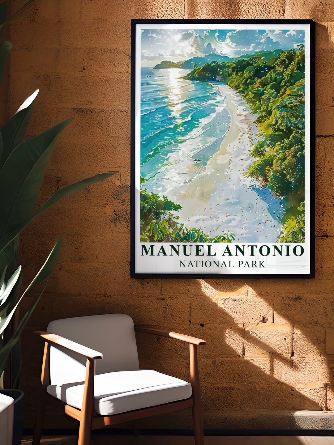 Costa Rica Wall Decor with Manuel Antonio National Park and Cathedral Point perfect for adding a splash of color and tropical beauty to your home a must have for those seeking Costa Rica Art and unique Travel Gifts for their loved ones