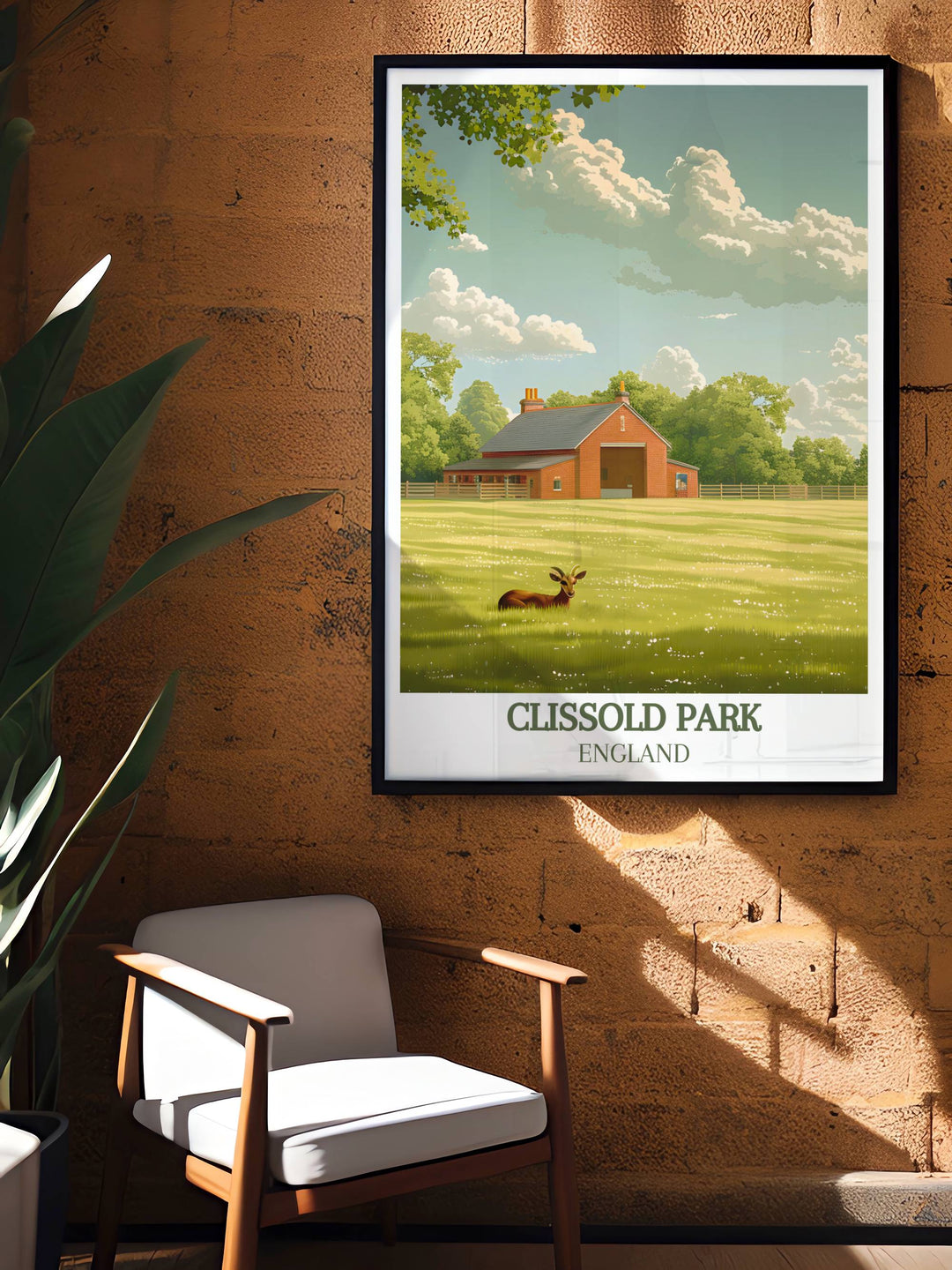 Perfect Clissold Park Animal Enclosure artwork showcasing the timeless beauty of Clissold House. This stunning framed print is ideal for wedding venue prints and makes a thoughtful gift for friends and family who love Hackney London and East London Art.