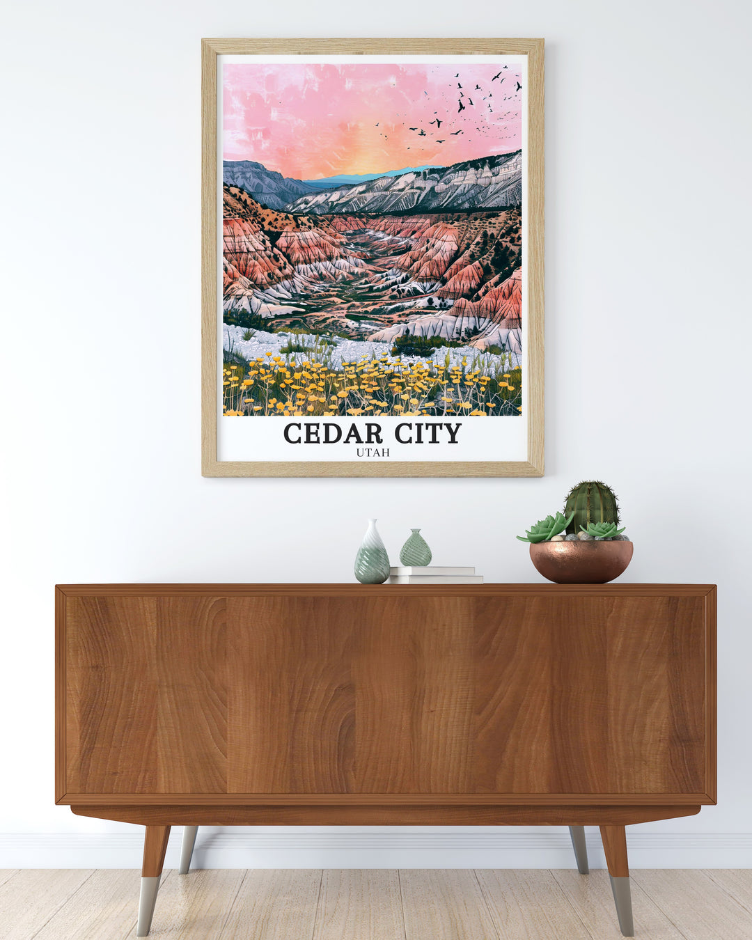 Utah mountains Cedar Breaks National Monument poster a stunning representation of Utahs rugged landscapes perfect for those who wish to incorporate the beauty of nature into their home decor and create a calming inspiring space