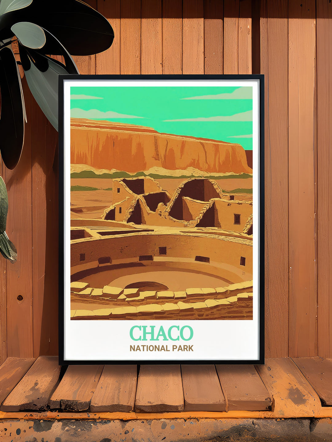 Elegant wall art of Chaco National Park, focusing on the historic Casa Rinconada amidst Argentinas natural beauty. A perfect choice for those who appreciate the intersection of history and nature in art.