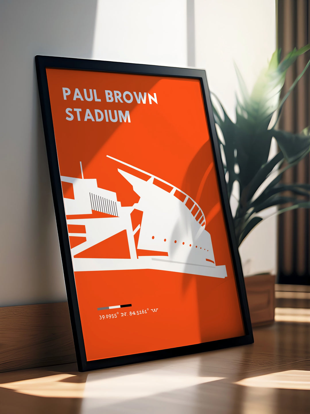 Celebrate your love for the Bengals with this Paul Brown Stadium modern print featuring Joe Burrow Joe Mixon and Tyler Boyd great for football fan gifts perfect for boys or dads and an ideal addition to any room with a love for NFL history.