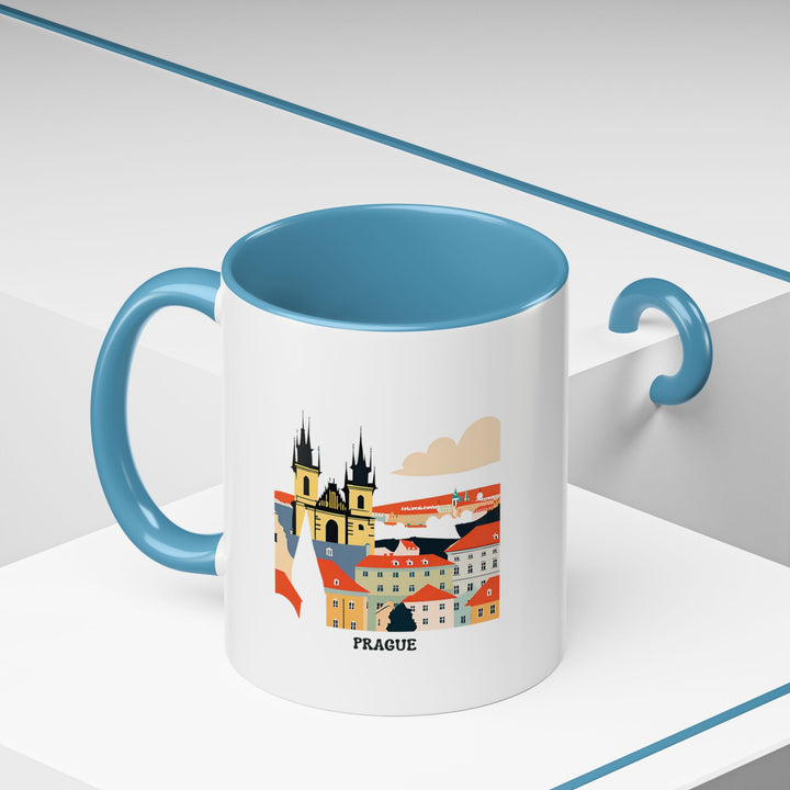 Enjoy your favorite drinks in the Prague Mug, featuring vibrant artwork of Prague’s famous landmarks. This durable ceramic mug is dishwasher-safe, microwave-safe, and perfect for travel enthusiasts.