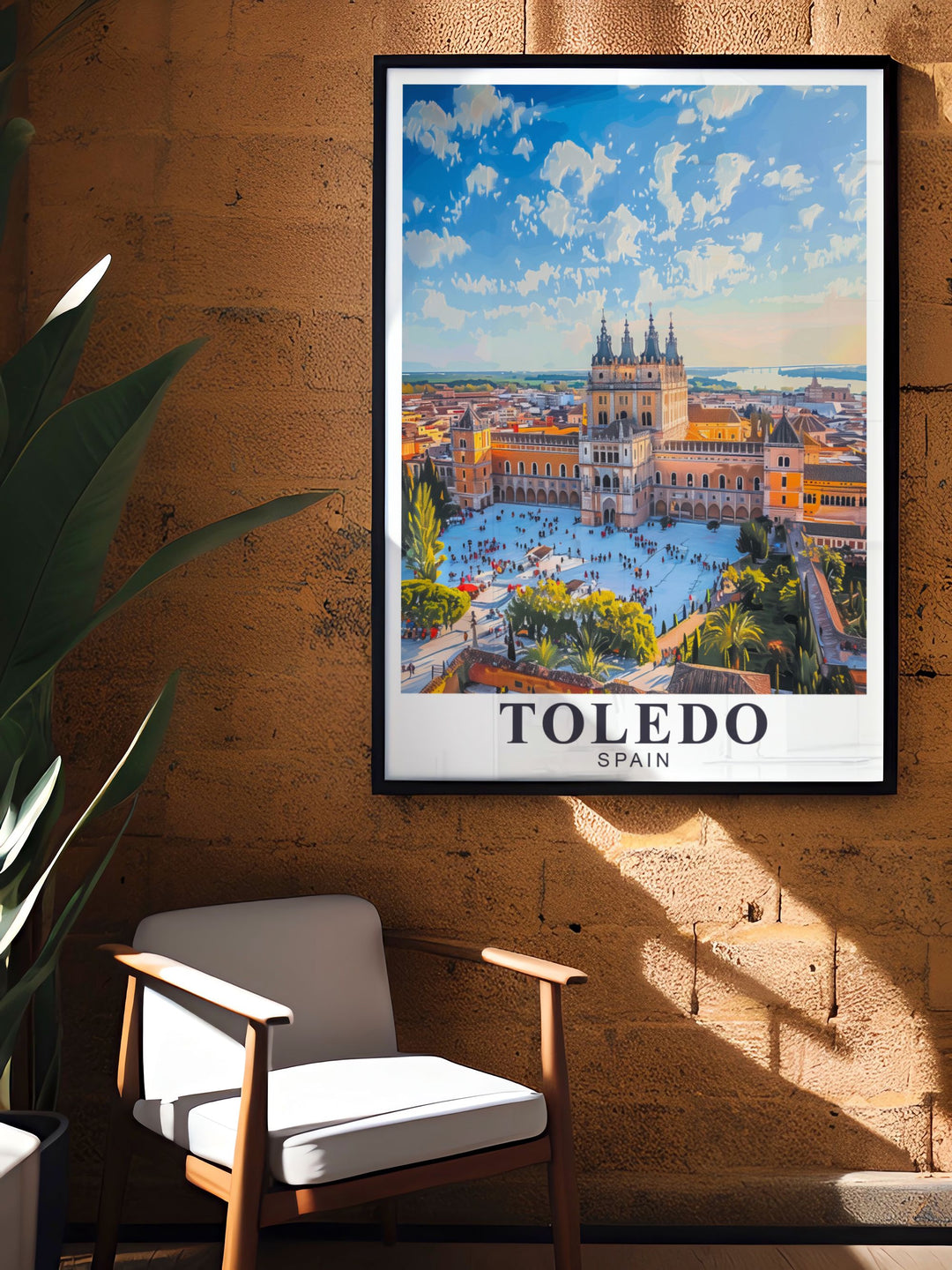 Breathtaking Toledo Wall Art featuring the Alcazar of Toledo perfect for art lovers and travelers looking to add a unique and elegant piece to their collection