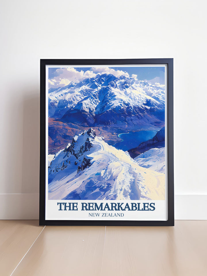 Lake Wakatipu The Remarkables range modern art pieces are perfect for any space capturing the vibrant hues and dramatic scenery of Queenstown NZs iconic ski resort