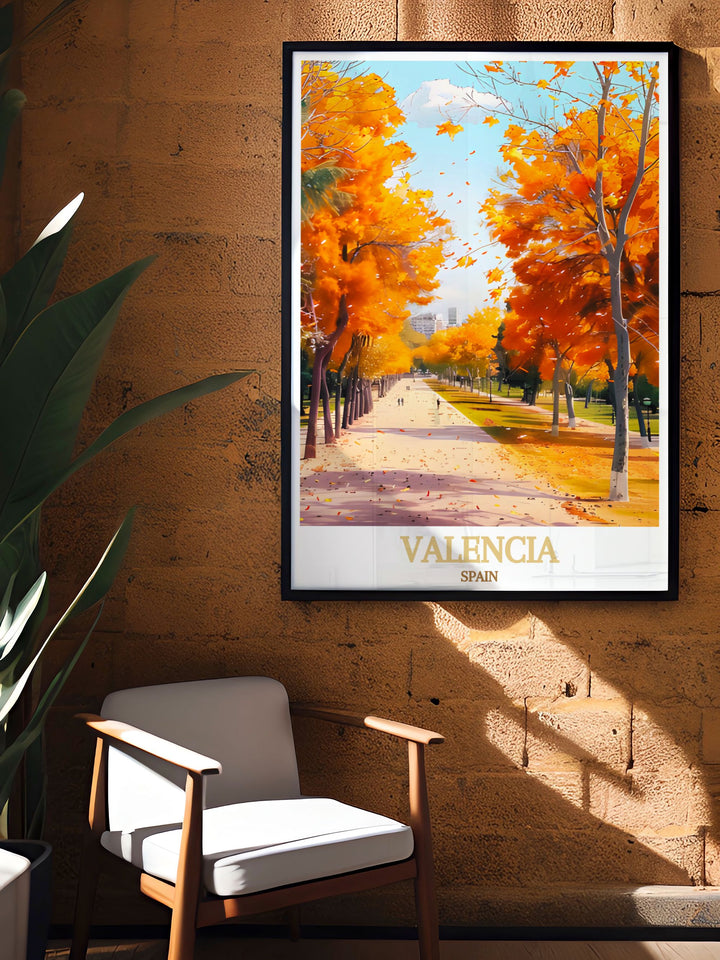 Valencia decor collection includes Turia Gardens modern prints offering perfect wall decor options for any room with detailed designs and vibrant hues that bring warmth and charm to your home