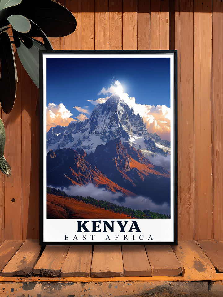 Celebrate the beauty of city and nature with Ann Arbor Poster and Mount Kenya Stunning Prints ideal for creating a focal point in your living space and enhancing your home decor