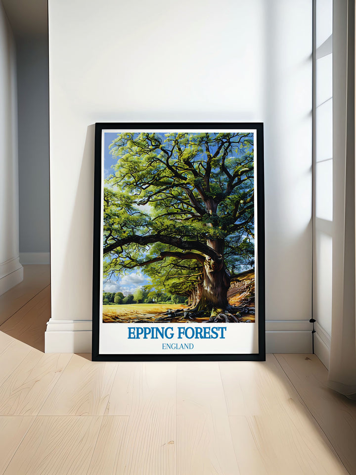 Majestic ancient oak trees in Epping Forest, showcasing the timeless beauty and rich history of this London woodland.