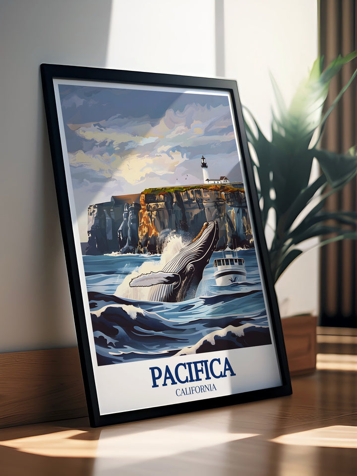 Elegant Pacifica digital downloads featuring Mori Point and Sharp Park Beach ideal for modern home decor