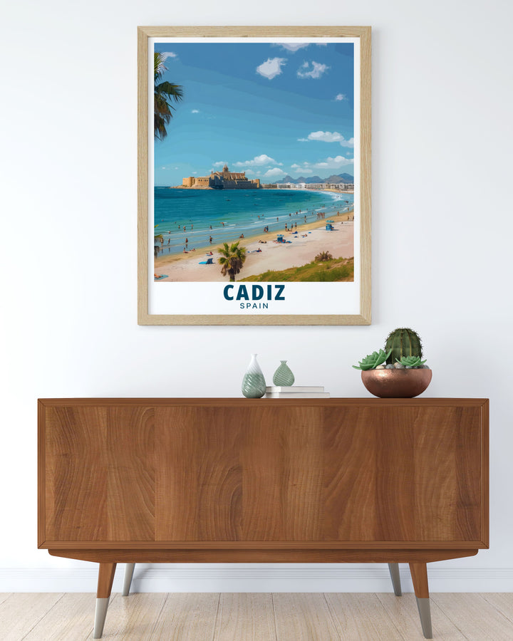 Transform your living room with La Caleta Beach framed prints. These Spain wall art pieces capture the tranquil charm of La Caleta Beach offering a sophisticated touch to your decor. Ideal for art lovers and those who appreciate Spanish culture.