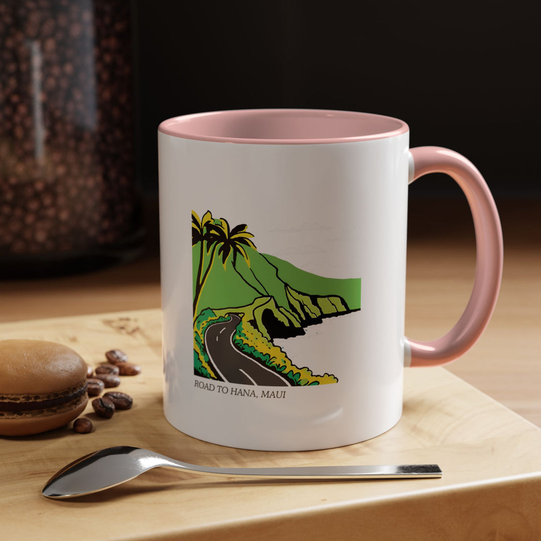 This vibrant Road to Hana, Maui mug brings the breathtaking views of Maui’s famous drive to your home. Ideal for coffee or tea lovers, it features artwork of the lush landscapes and natural wonders of Hawaii’s Road to Hana.