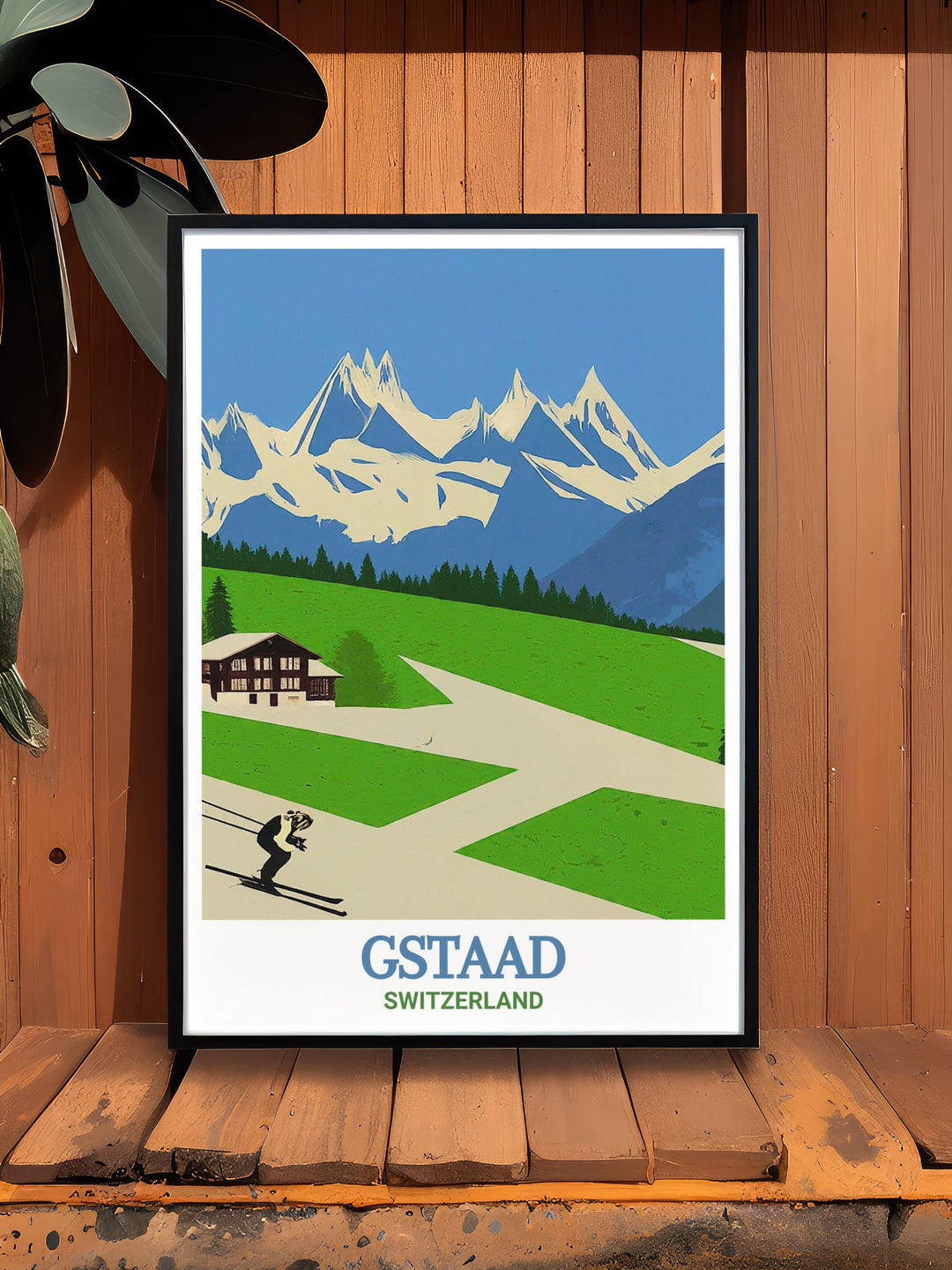 Eggli framed art captures one of Switzerlands most tranquil and picturesque summits. The print highlights the natural beauty of the region, from green meadows to towering mountain peaks. This framed art piece is perfect for those who love the peace and serenity of the Swiss Alps and want to bring that sense of calm into their home.