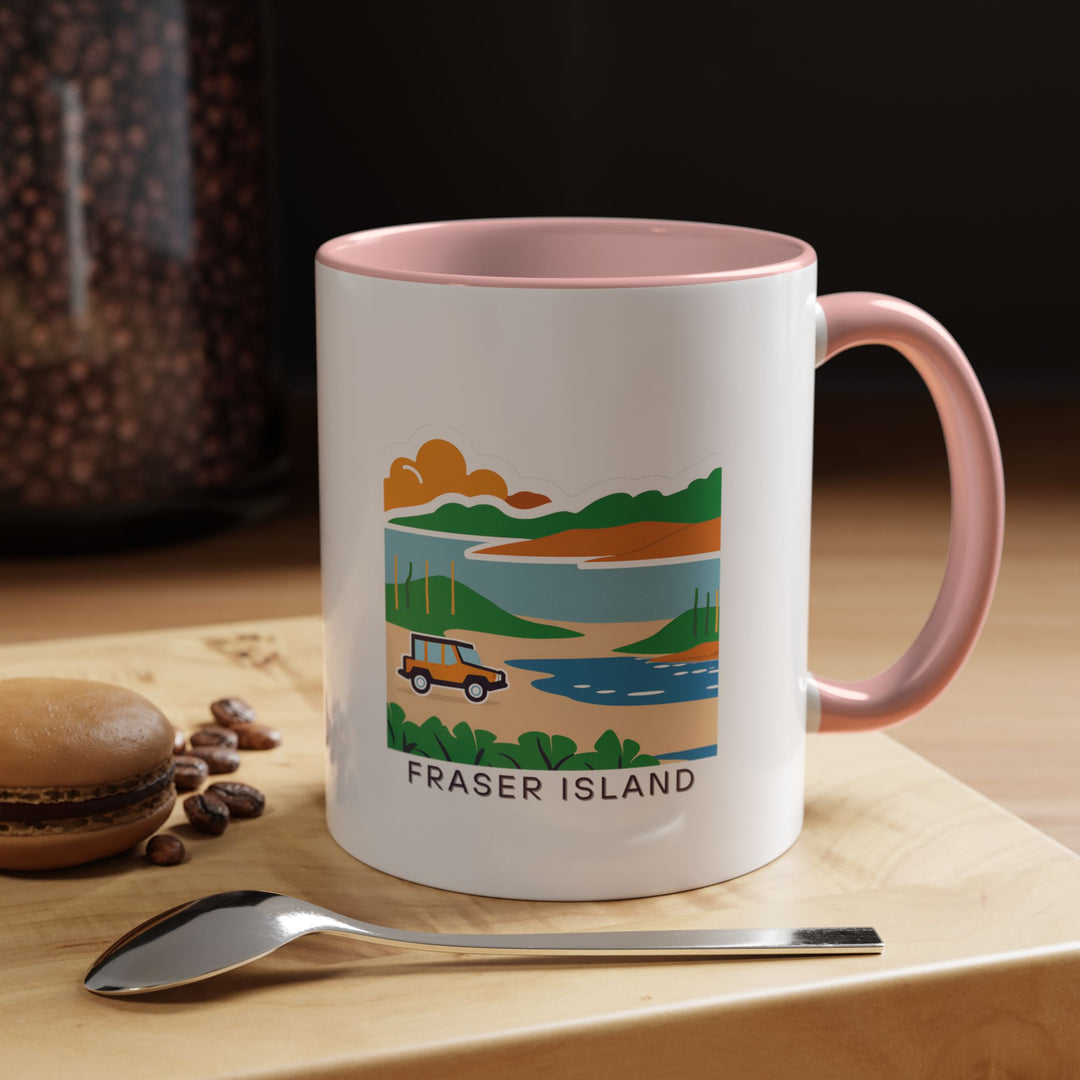 Add Fraser Island’s charm to your daily routine with this ceramic mug. Featuring vibrant designs inspired by the island, it is dishwasher-safe and perfect for coffee or tea lovers. A thoughtful keepsake for travelers and nature enthusiasts.