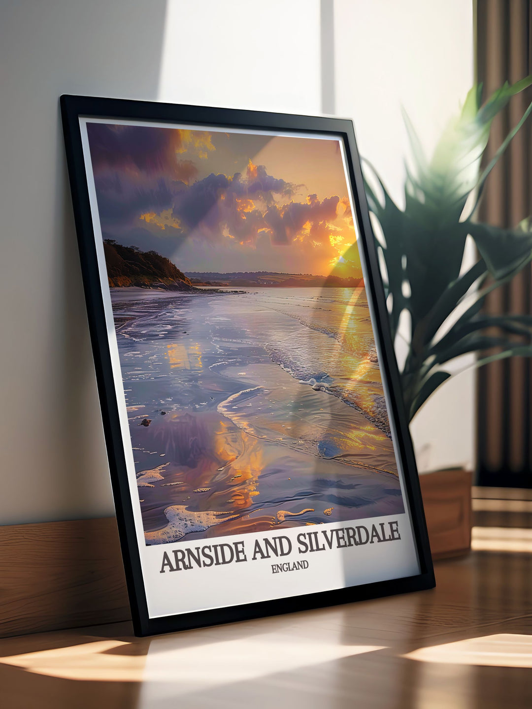 Elegant home decor with AONB artwork showcasing Morecambe Bay Silverdale and Arnside perfect for creating a peaceful and inspiring atmosphere