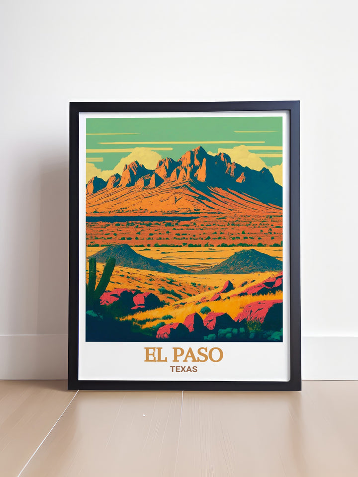 Bring the rugged landscapes of Texas into your decor with this Franklin Mountains canvas art. This detailed piece captures the essence of adventure and outdoor exploration, ideal for hikers and nature lovers. Printed on durable canvas, it makes a wonderful gift or a striking feature for your own home.