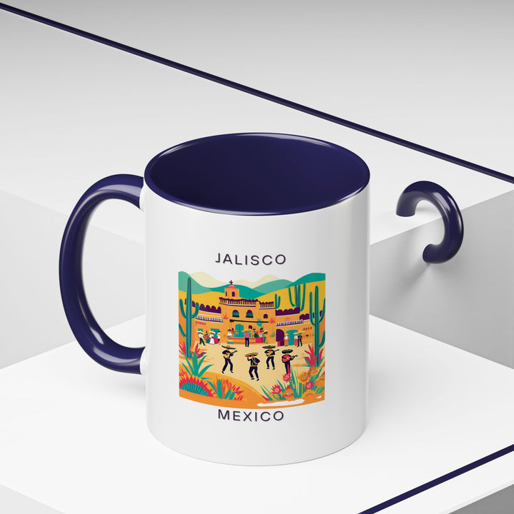 This Jalisco Mexico mug blends artistic craftsmanship with practicality. Featuring vibrant designs inspired by the region, it is dishwasher-safe and made from durable ceramic, making it ideal for coffee or tea lovers. A great gift for collectors.