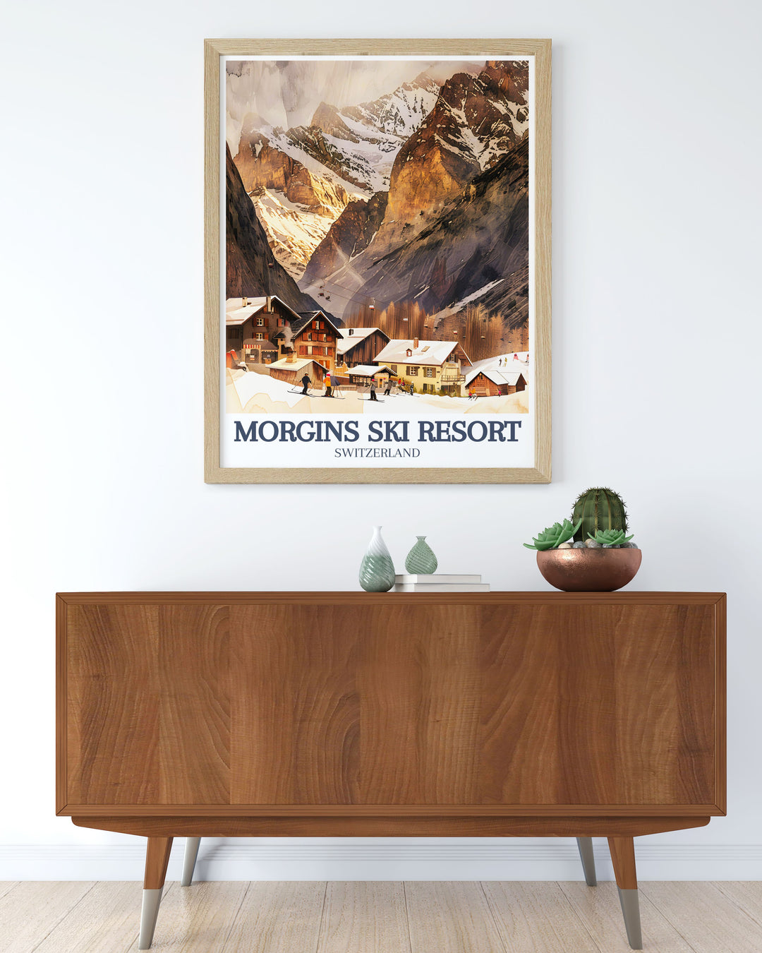 Experience the excitement of the Portes du Soleil ski region with this Morgins Ski Resort Canvas Art. Featuring the stunning Tête du Géant, this print is perfect for ski enthusiasts and lovers of Swiss Alpine landscapes, bringing a sense of adventure to any space.