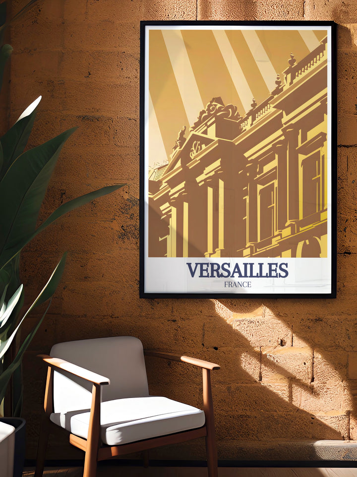 Palace Façade Canvas Art featuring the luxurious design and vibrant colors of the Versailles estate. A striking addition to home decor, this canvas print brings a touch of royal grandeur and timeless beauty to any setting.