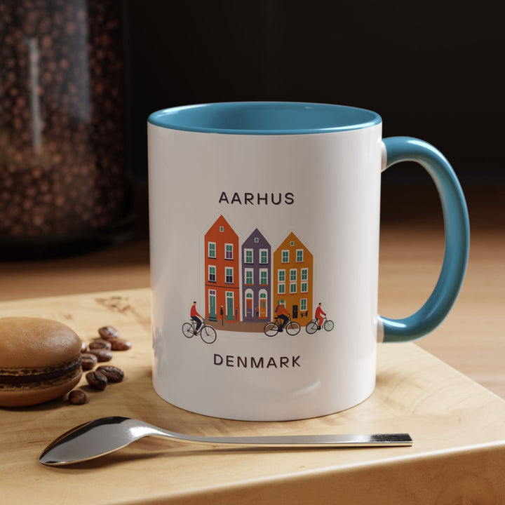 Savor the beauty of Denmark with the Aarhus Mug. Featuring intricate artwork and a durable ceramic design, its perfect for daily use or as a thoughtful Danish souvenir for friends, family, or tea and coffee lovers.