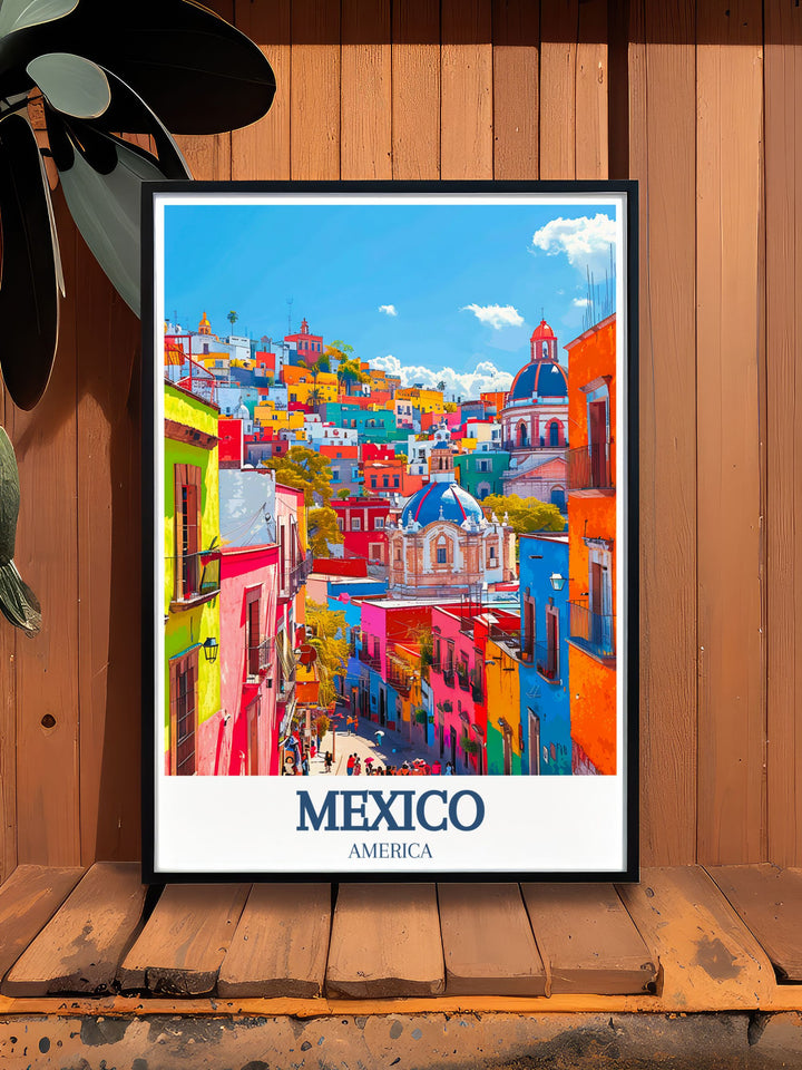 San Miguel de Allende elegant home decor prints capturing the citys colorful streets and historic architecture perfect for adding a touch of sophistication and cultural richness to any living space