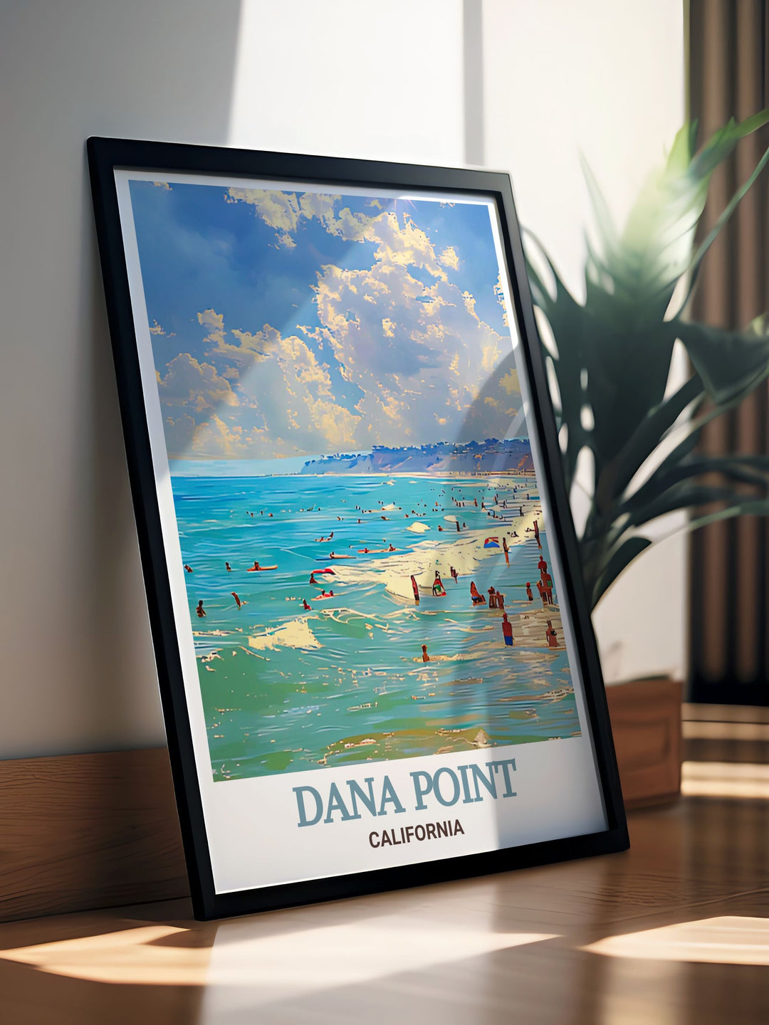 Doheny State Beach vintage print is a must have for art lovers and travelers. This California print captures the unique charm of Doheny State Beach and is perfect for adding a touch of coastal beauty to your home.