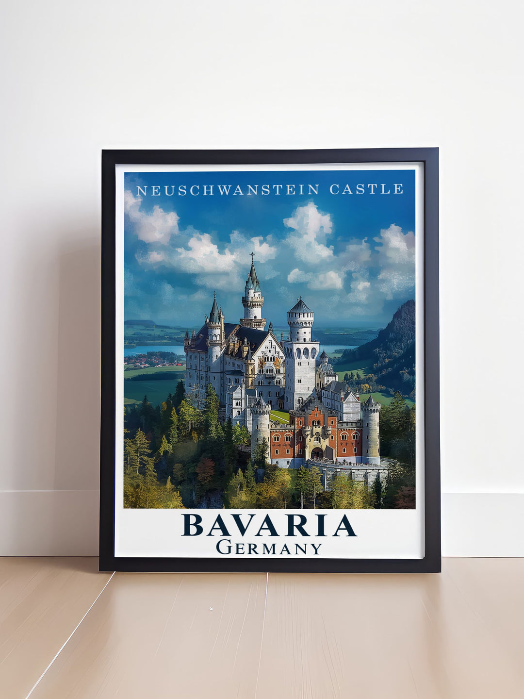 Transform your living space with Neuschwanstein Castle home decor collection. The matted art and street map designs offer sophistication while the botanical garden theme adds a natural touch.