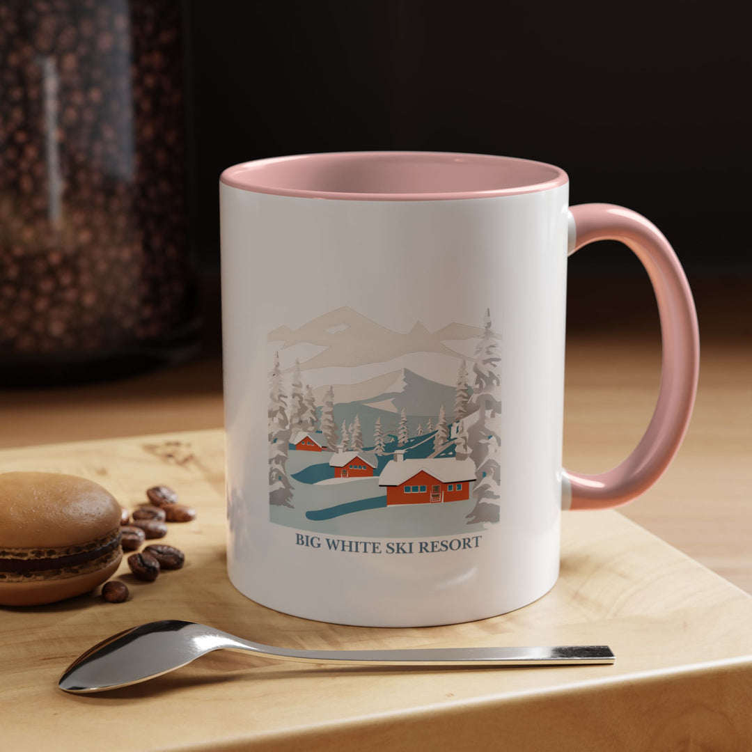 A beautifully crafted Big White Ski Resort mug, displaying detailed designs of the resort’s iconic slopes and winter wonderland. Perfect for daily use, it’s dishwasher safe and microwave safe, making it a convenient and stylish addition to your mug collection.