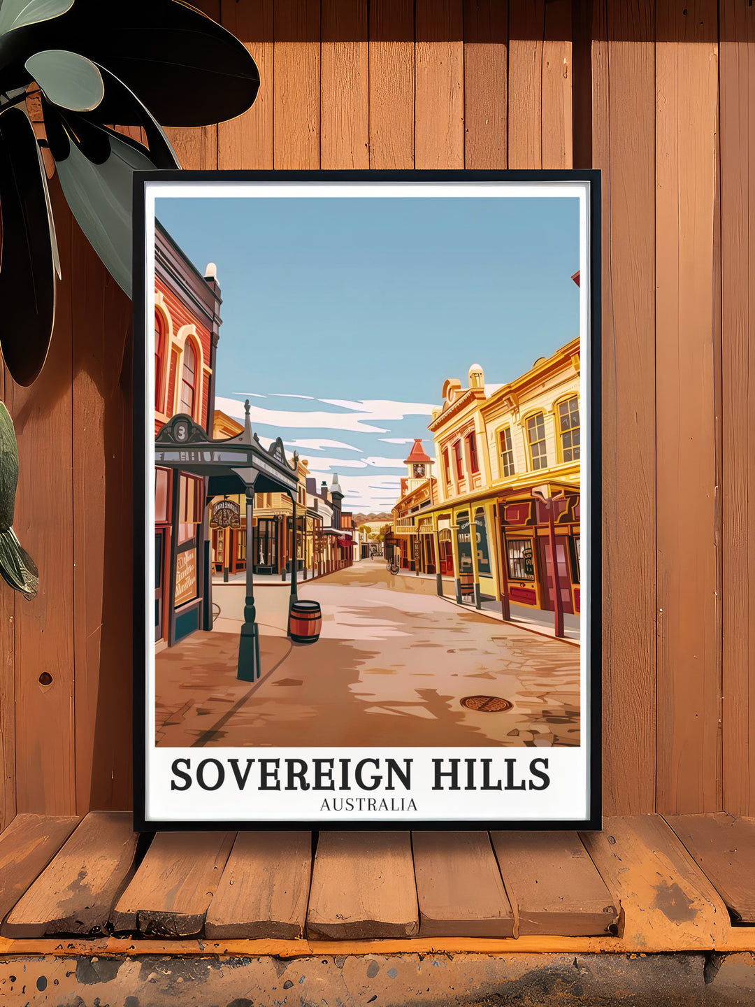 Striking Sovereign Hill canvas art depicting the historical significance and beauty of this iconic gold rush town. Ideal for those who love art that tells a story