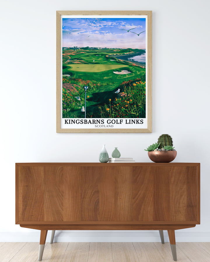 Charming Fife Coastline and Fife Coast Path artwork displaying Scotlands iconic coastal views with intricate details and a classic art style perfect for sophisticated home decor