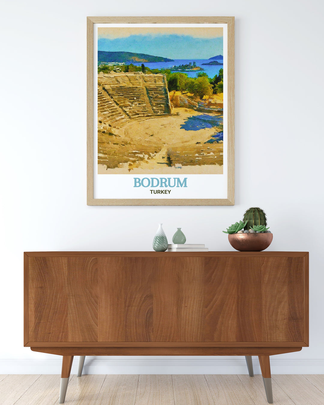 Turkey wall art featuring Bodrum Amphitheatre a historic landmark in Bodrum Turkey beautifully captured in this art print. Ideal for adding sophistication and cultural depth to any room this print is a perfect choice for those who appreciate Turkish history.