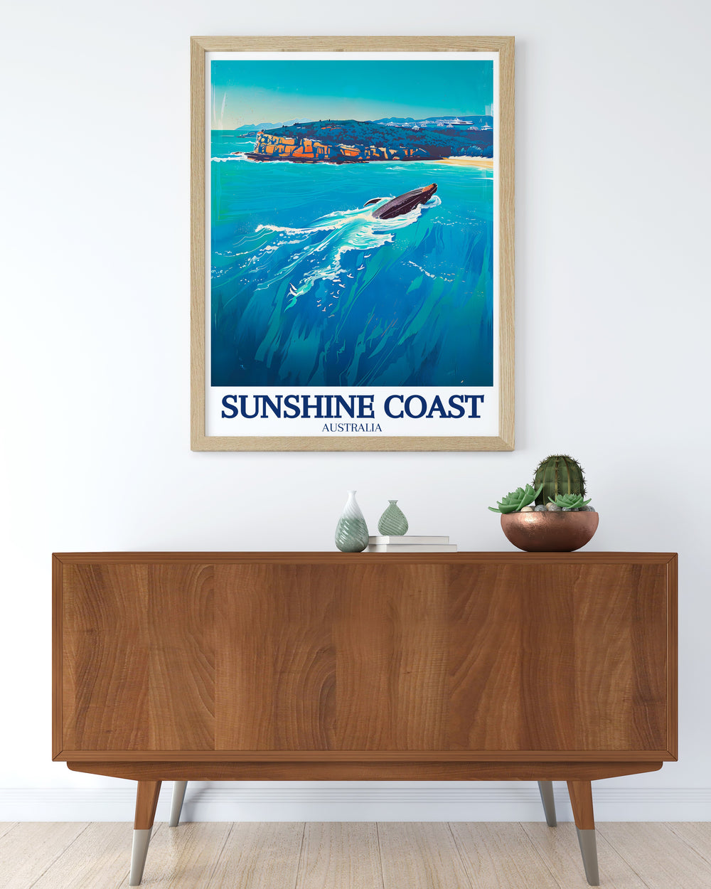 Stunning Sunshine Coast Art capturing the natural beauty of Noosa Heads and Noosa National Park an ideal piece of Australia Wall Art for modern home interiors