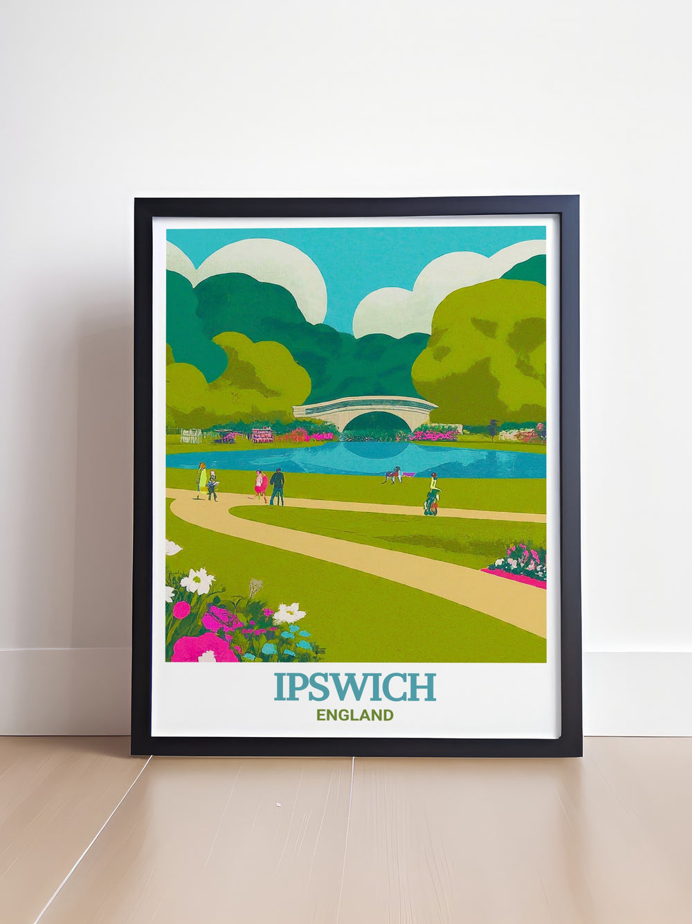 Add a touch of Ipswich with this Holywells Park artwork featuring stunning England travel art that fits perfectly into your home decor. These modern prints are ideal for anyone seeking UK wall decor with a connection to history and nature.