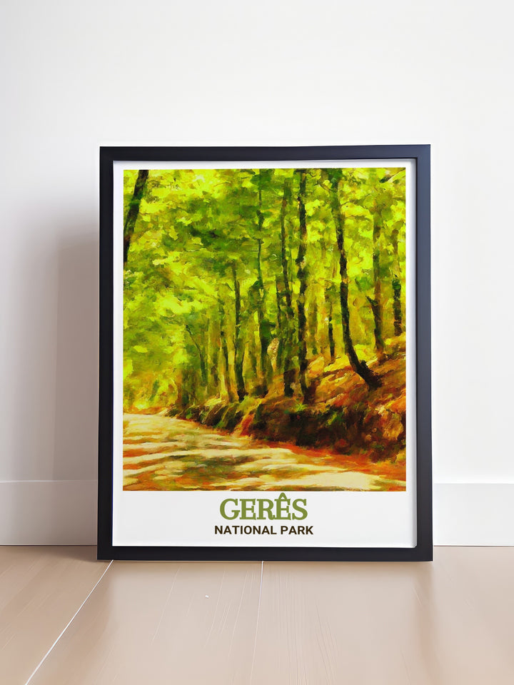 Elevate your home decor with this Mata da Albergaria art print from Geres National Park perfect for those who love nature and outdoor adventures this national park wall art brings the lush beauty of Portugals wilderness into your home creating a peaceful and inviting atmosphere