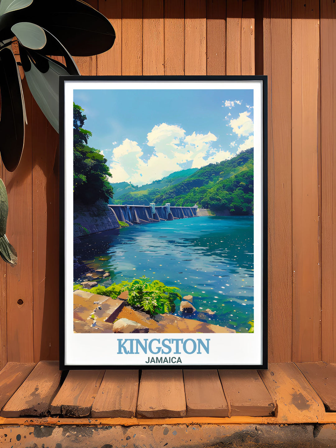 Kingston print and Hermitage Dam stunning living room decor bring the vibrancy of the Caribbean and the serenity of Jamaica into your home with captivating artwork that celebrates the unique charm and beauty of island life