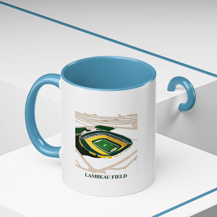 Bring the essence of Lambeau Field into your home with this stylish mug. Featuring artwork inspired by the stadium’s iconic features, it is dishwasher-safe and perfect for hot beverages, making it a great keepsake.