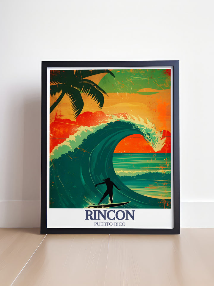 A beautiful Costa Rica travel print featuring the majestic Rincon de la Vieja volcano, the waves of Domes Beach, and the excitement of the Corona Pro Surf event. The perfect piece for anyone looking to bring Costa Ricas adventurous spirit into their home.