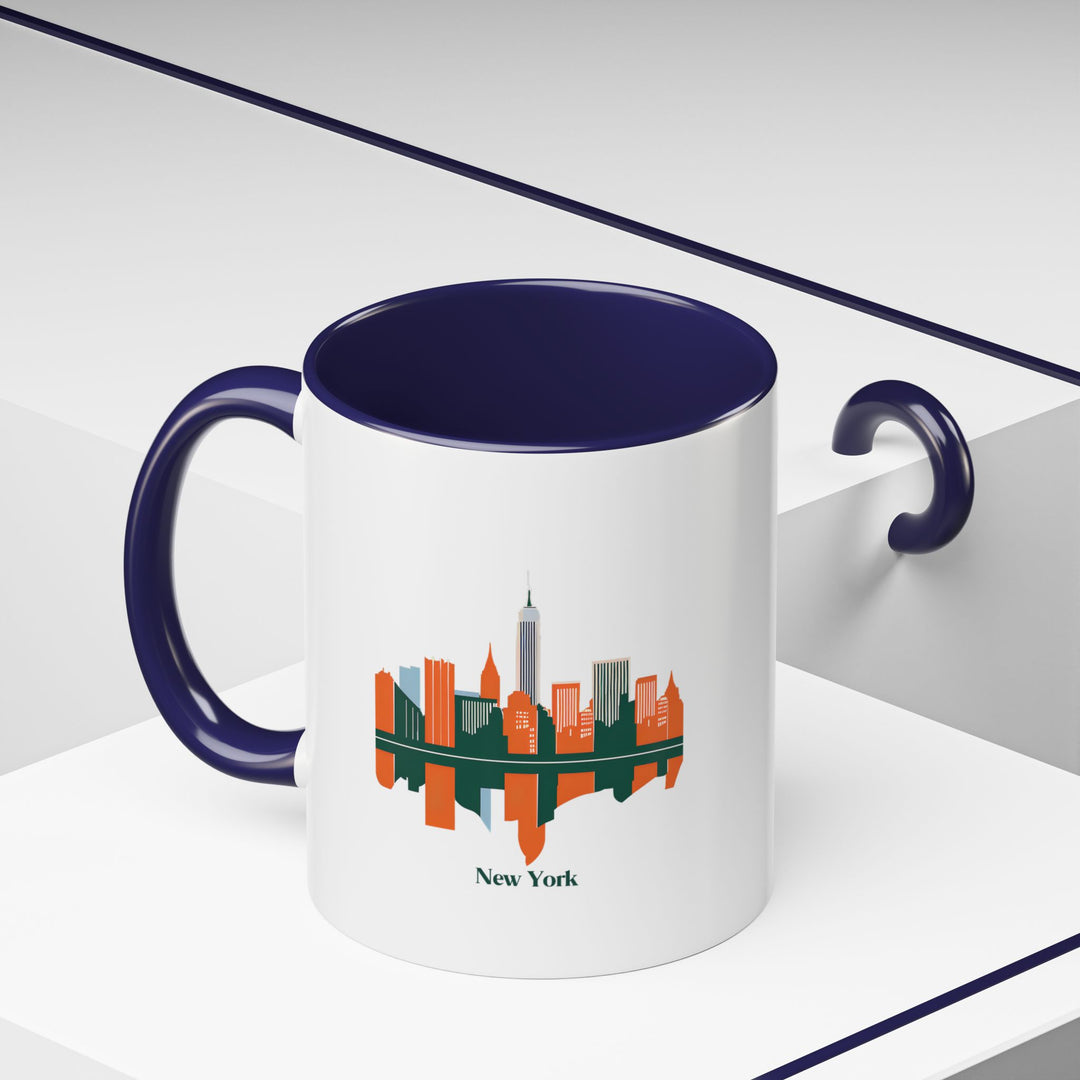 This New York mug is a blend of art and practicality, crafted from durable ceramic. Its vibrant design and microwave-safe, dishwasher-friendly features make it a perfect choice for any New York enthusiast.