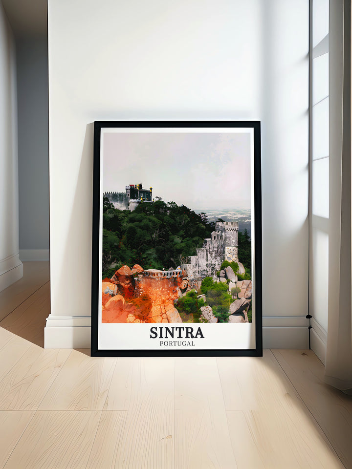 Portugal Wall Art showcasing the timeless beauty of Castelo dos Mouros Sintra Hills perfect for adding elegance to any living space with modern prints